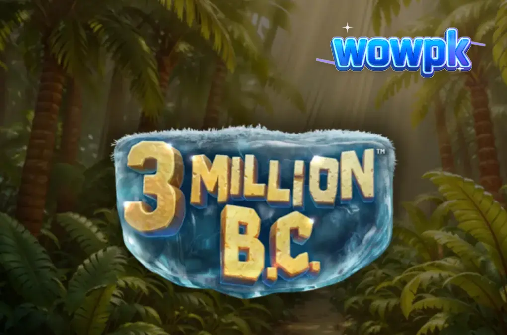 3 Million B.C. سلاٹ گیم کا ایک منظر جس میں قدیم غار اور جنگلی ماحول دکھایا گیا ہے۔